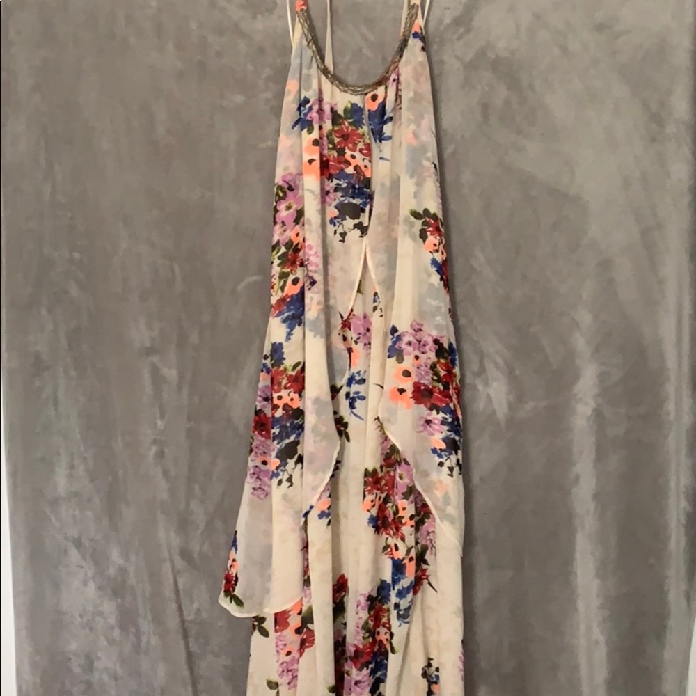 Flowered maxi dress